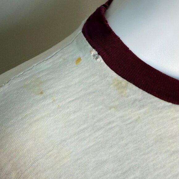 Vintage 1960s East High Mustangs Ringer T-Shirt Champion Products XS, Distressed - Picture 13 of 16